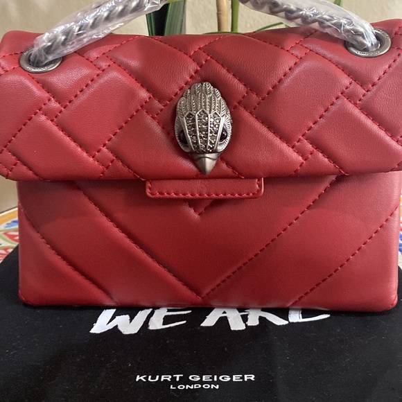 Kurt Geiger London Mini Kensington quilted Leather Crossbody bag - Picture 12 of 13